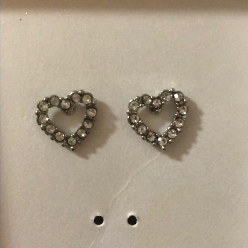 Crystal heart earrings